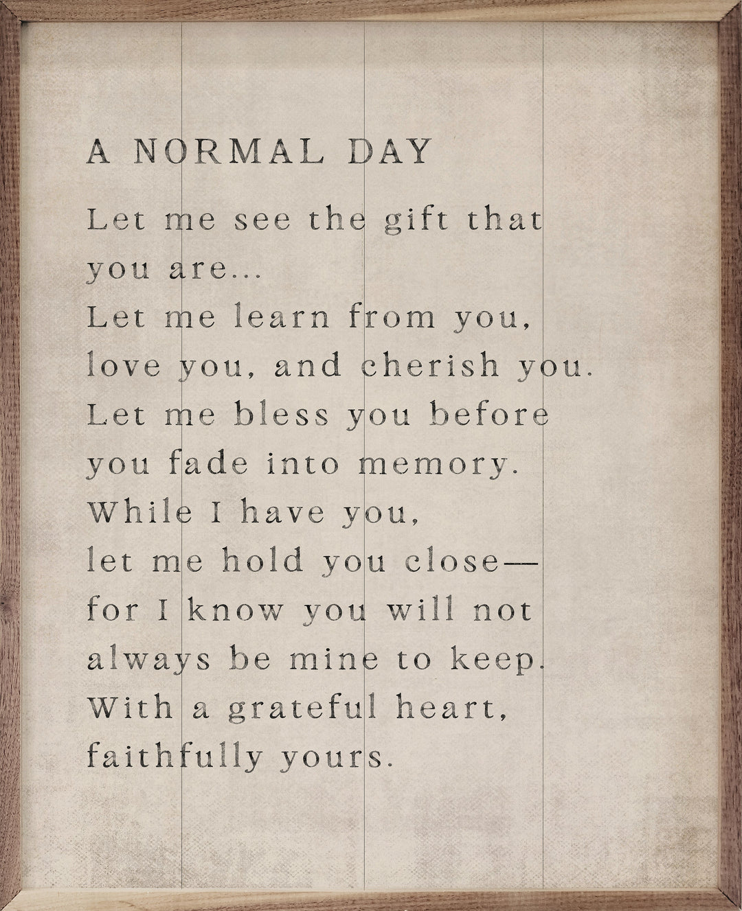 A Normal Day