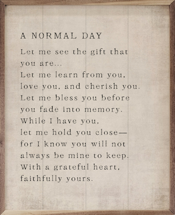 A Normal Day