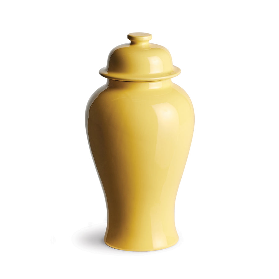 Koa Lidded Mini Ginger Jar Large, Yellow