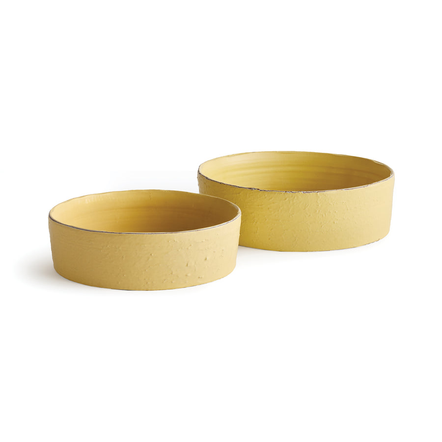 Studio Decorative Low Bowls, Set Of 2