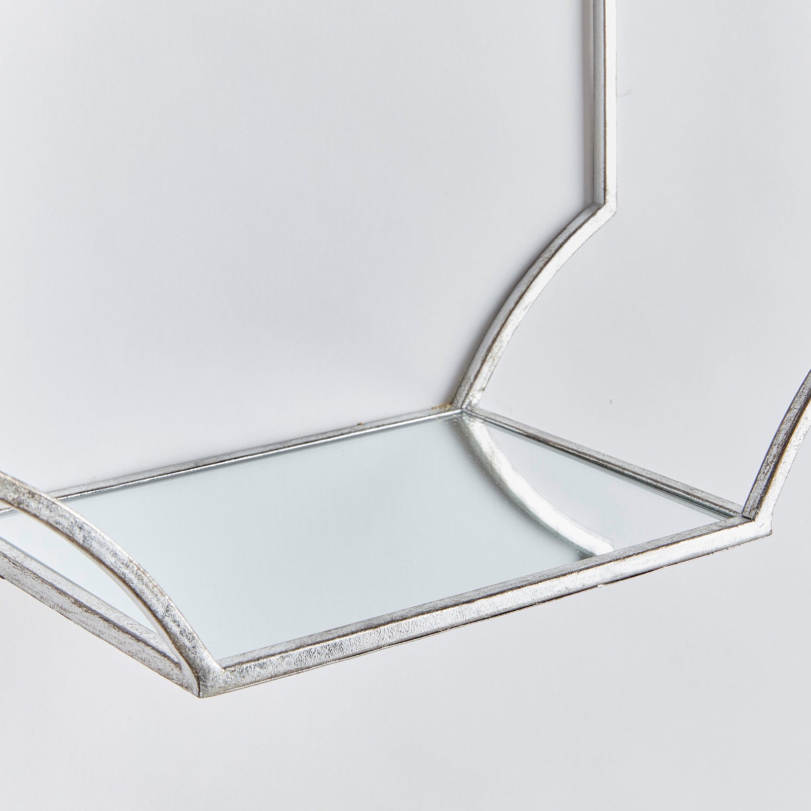 Hudson Mirrored Wall Shelves St/3