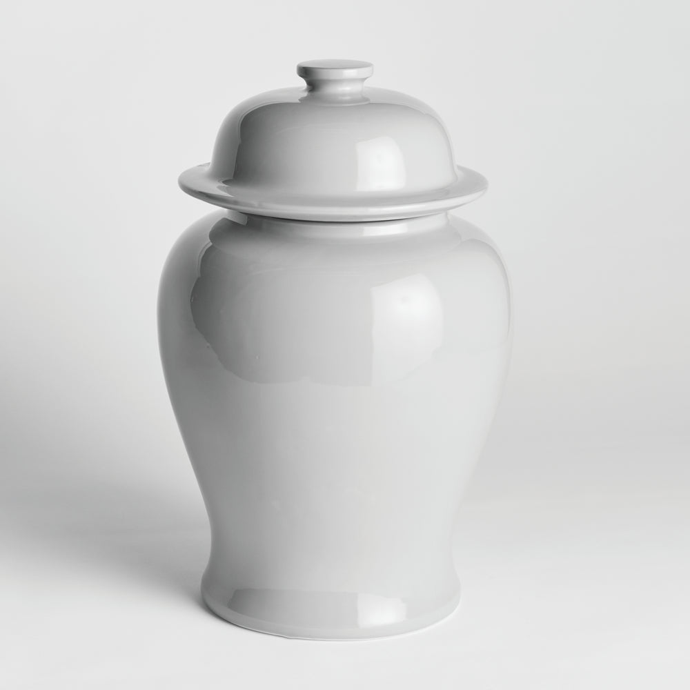 Koa Wide Lidded Ginger Jar Large, White