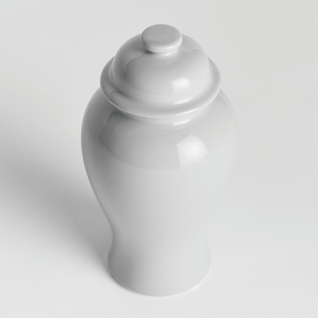 Koa Lidded Mini Ginger Jar Small, White