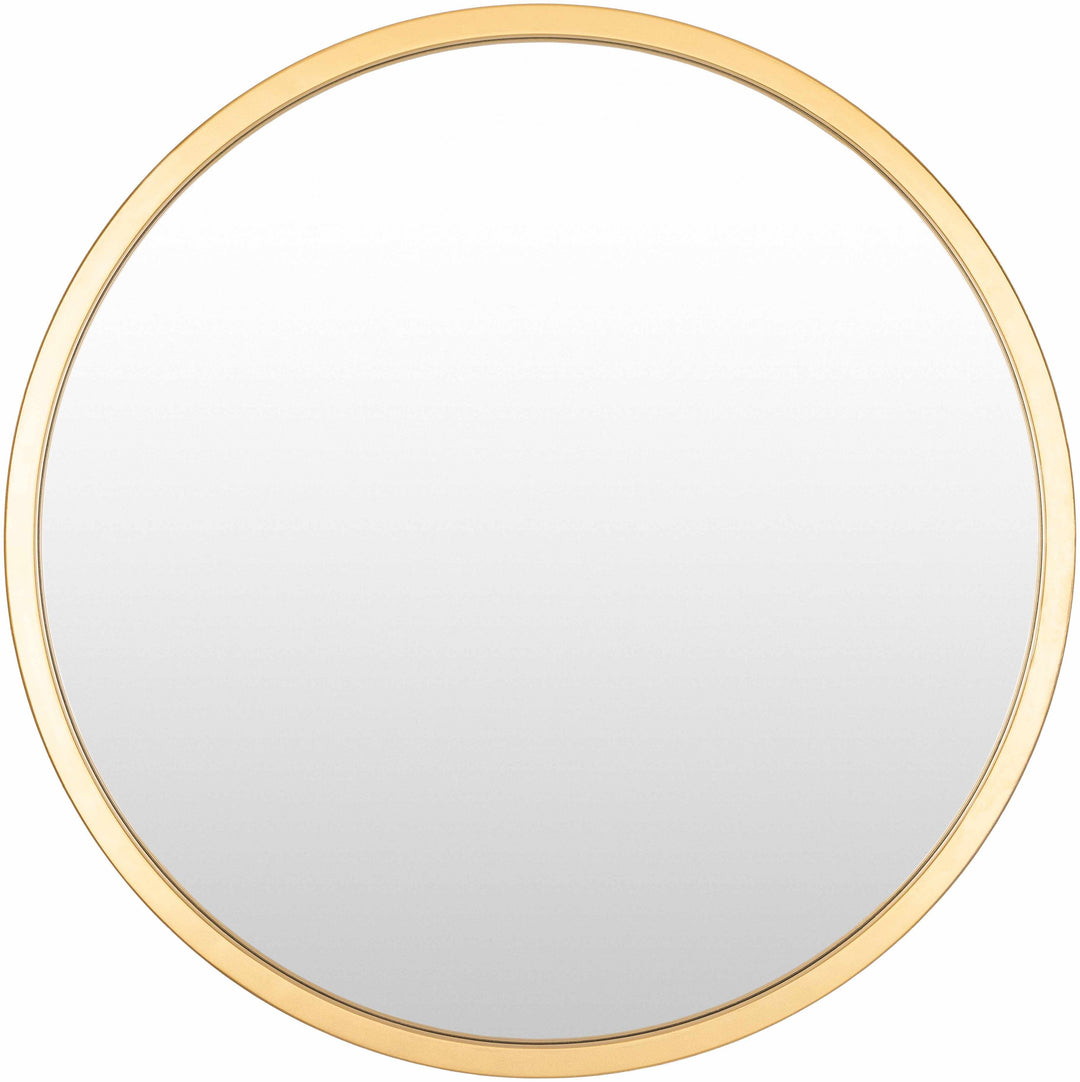Guindarohan Gold Frame Round Mirror