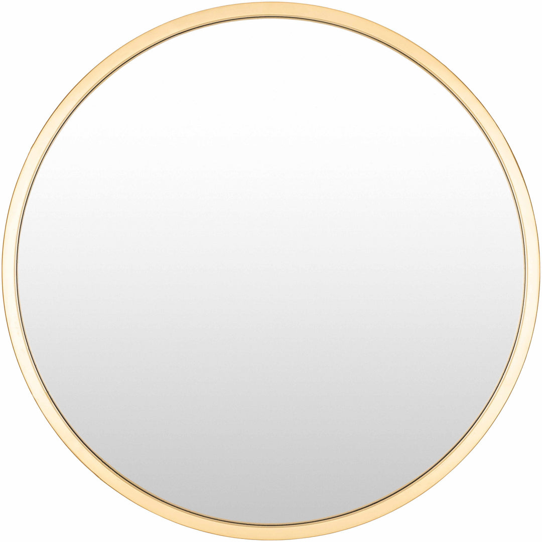 Guindarohan Gold Frame Round Mirror