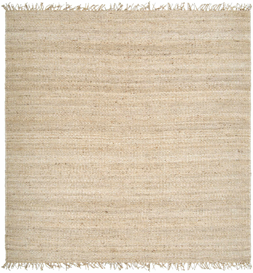 Beige woven rug with a textured pattern on a white background

Iantha Jute Rug