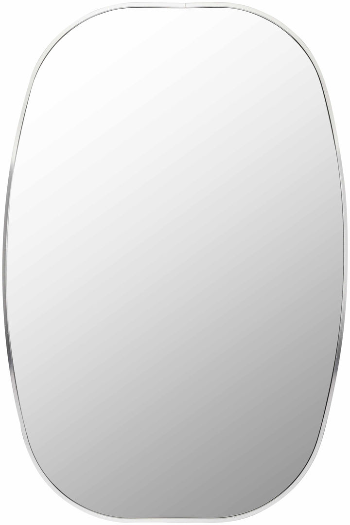 Kopparberg Metallic Silver Gold Frame Round Mirror
