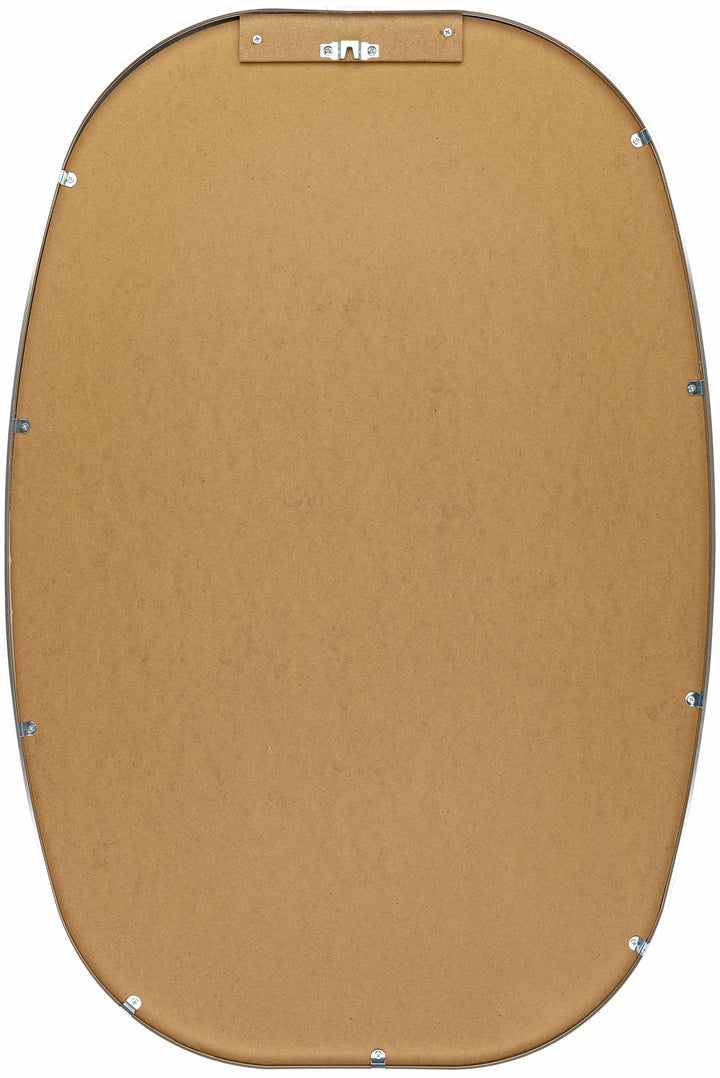 Kopparberg Metallic Silver Gold Frame Round Mirror