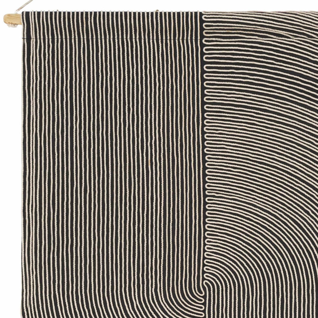 Lanse Black and White Geometric Wall Hanging