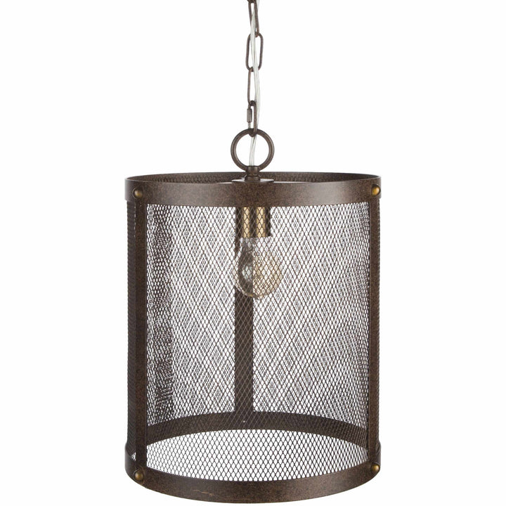 Mesh pendant light with a hanging chain on a white background

Waldoboro Ceiling Light