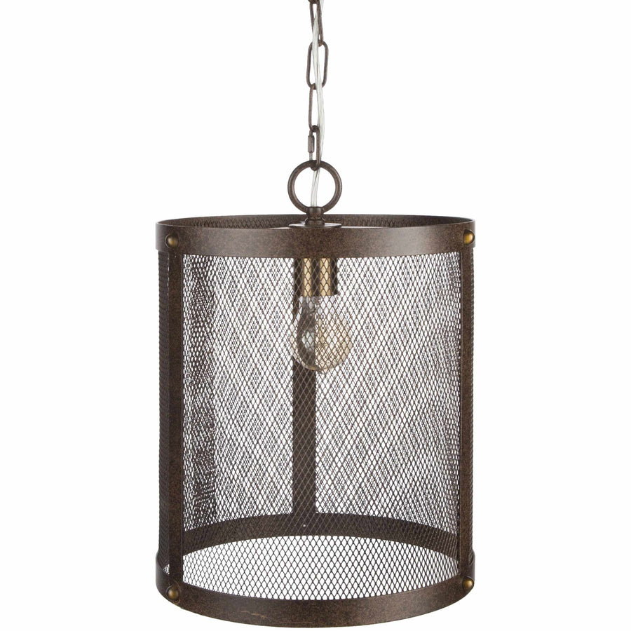 Mesh pendant light with a hanging chain on a white background

Waldoboro Ceiling Light