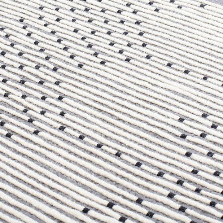 Mansura Gray and White Patterned Wall Hanging