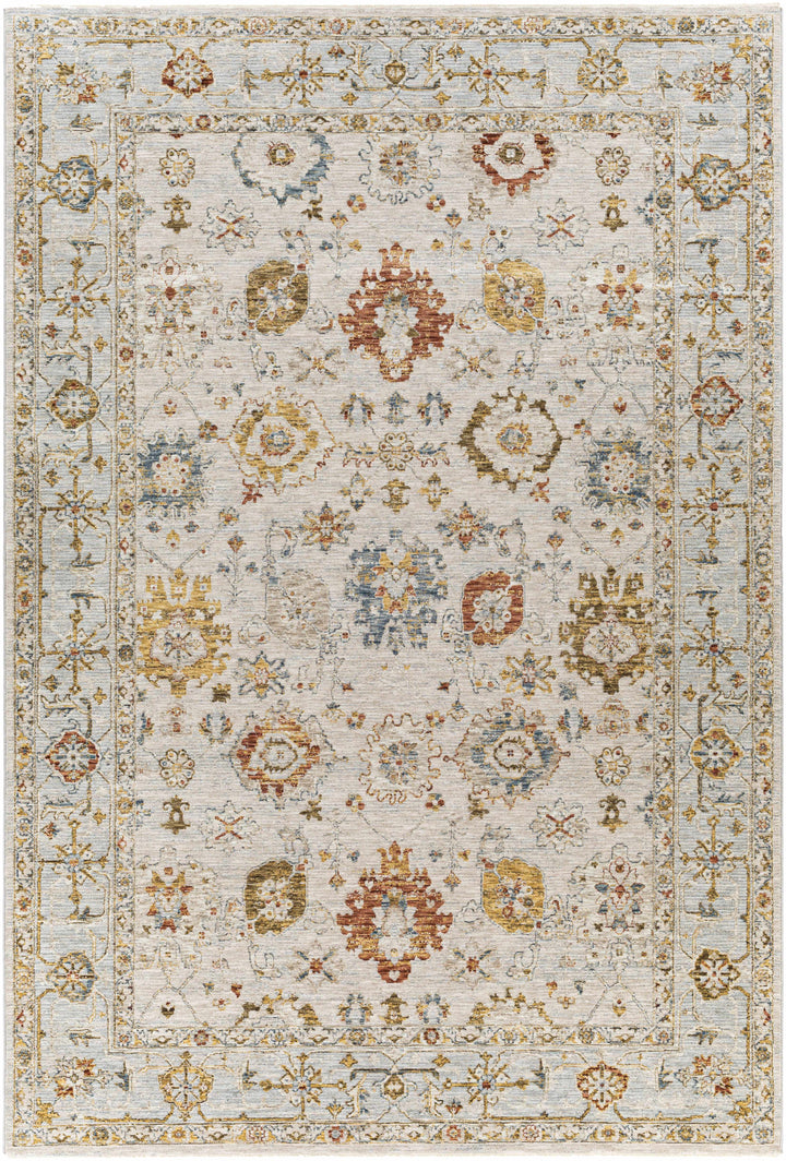 Decorative rug with floral patterns on a light background

Mogul Luxe Oushak Rug