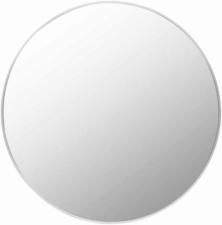 Pontalina Round White Mirror