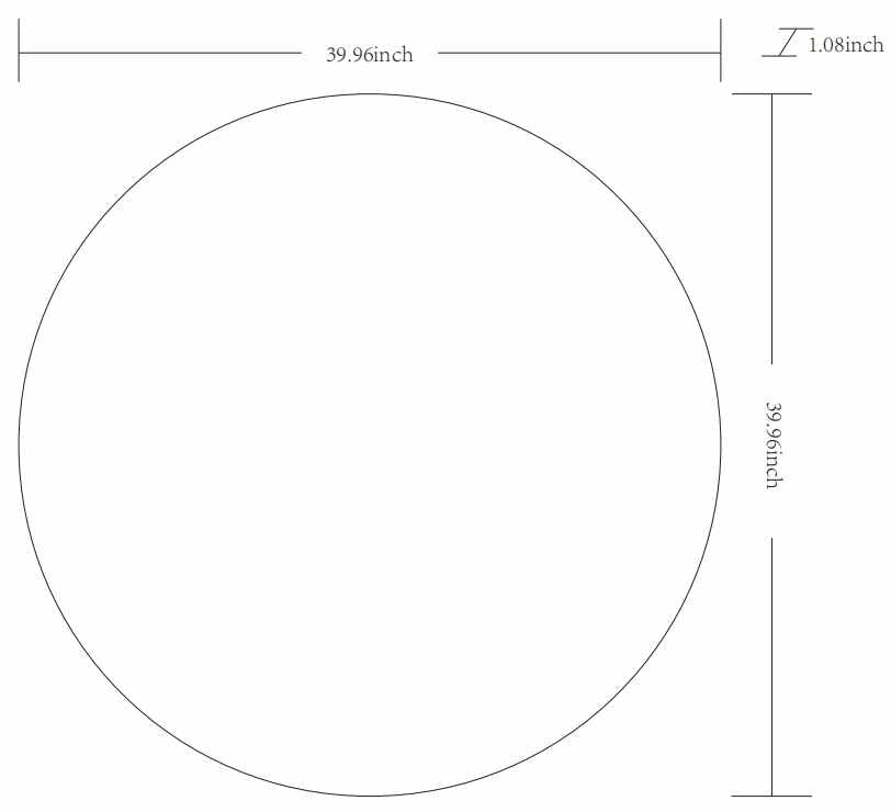 Pontalina Round White Mirror