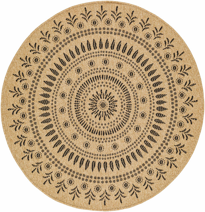 Beata Round Faux Jute Rug