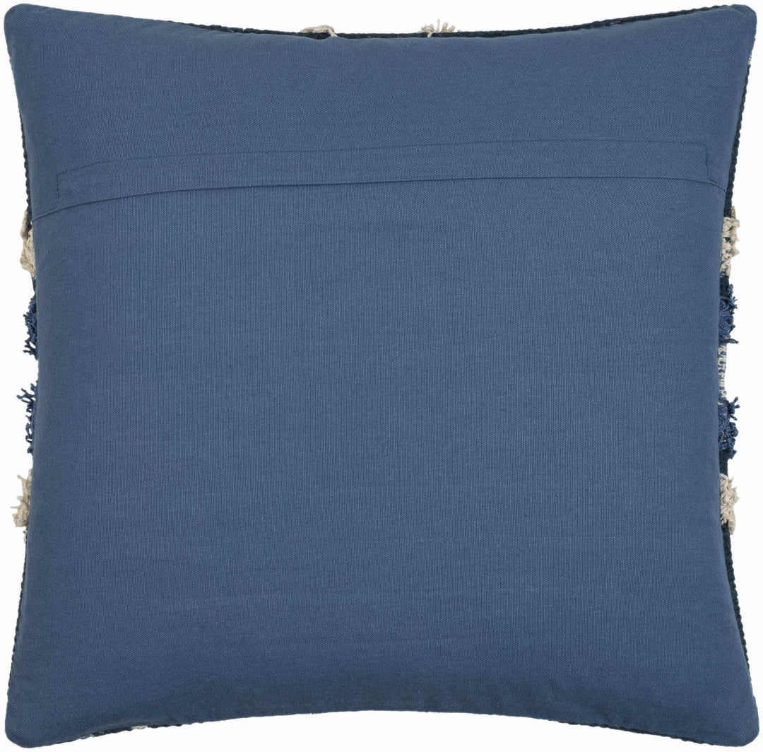Shepardsville Navy Kilim Pattern Throw Pillow