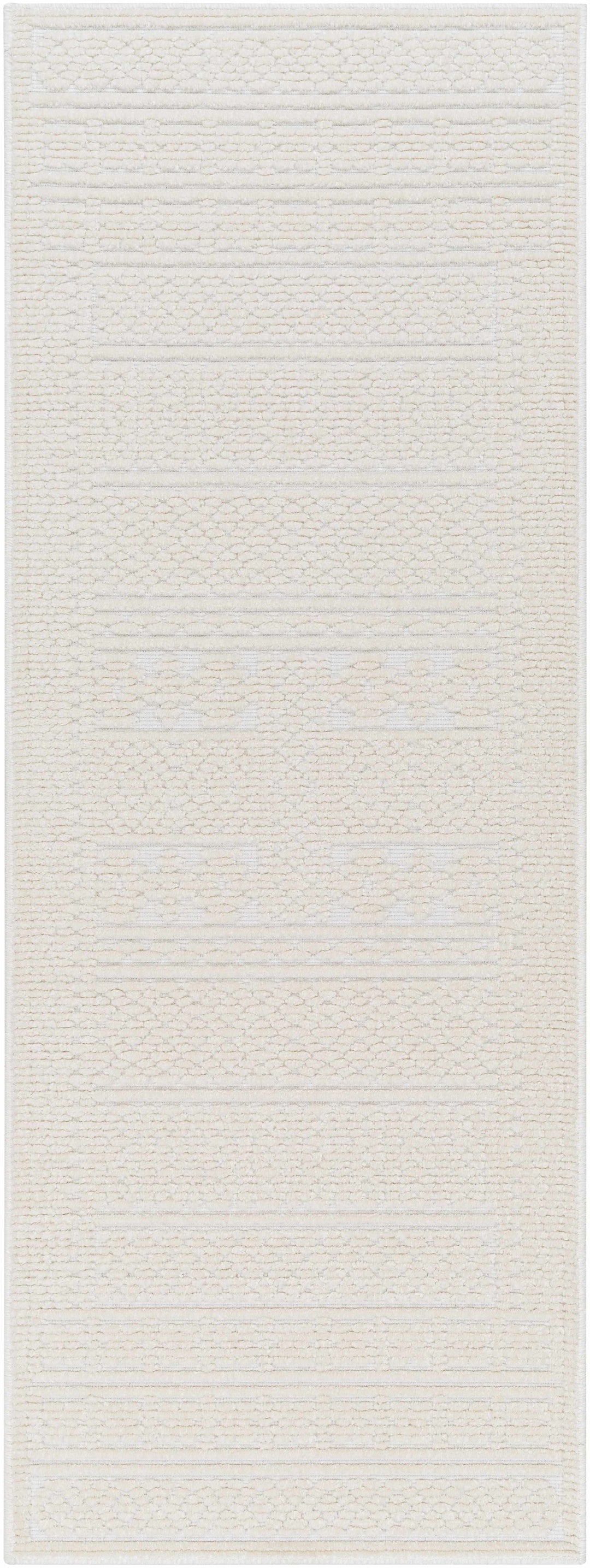 Bahar Cream Washable Area Rug