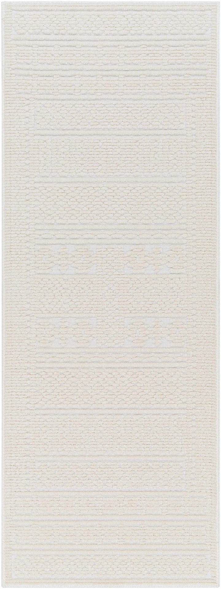 Bahar Cream Washable Area Rug