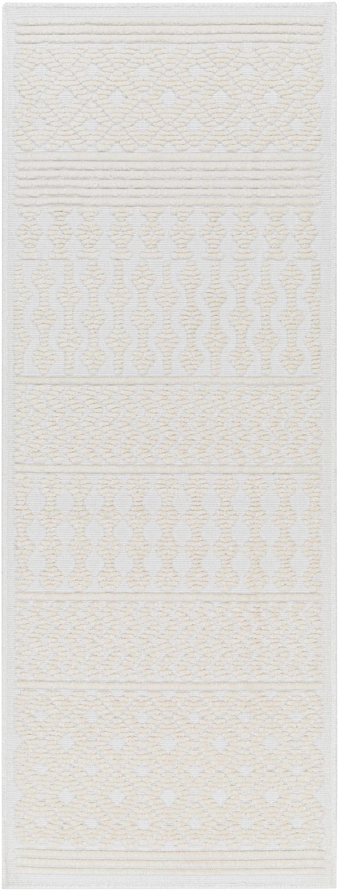 Drago White Washable Area Rug