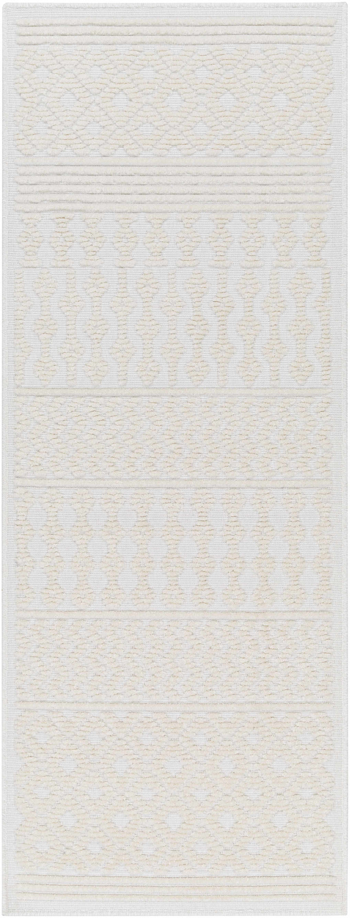 Drago White Washable Area Rug