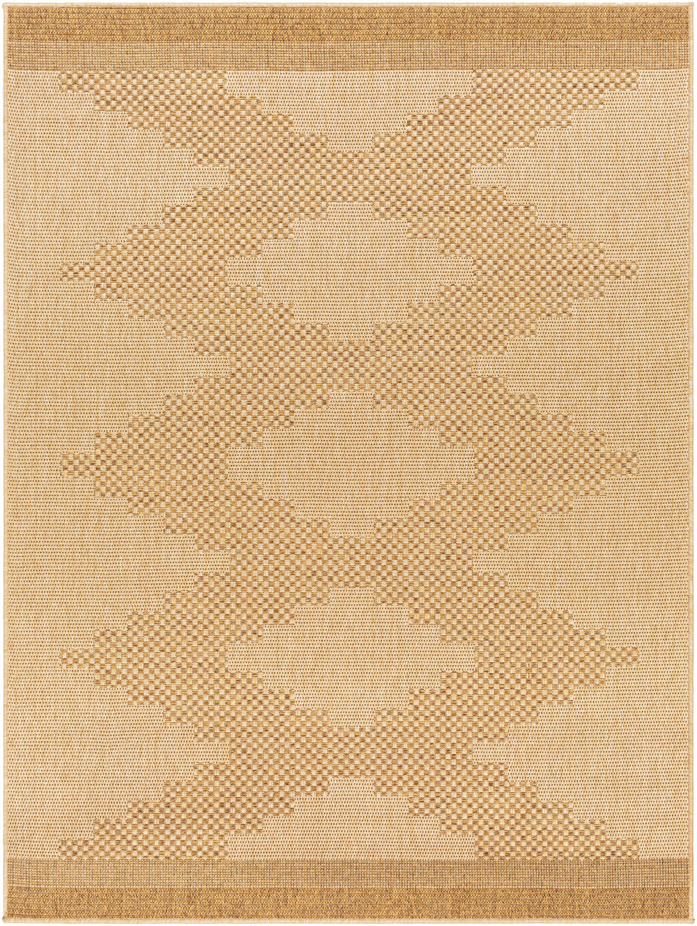Beige area rug with a geometric pattern on a plain background

Colum Flatweave Faux Jute Rug