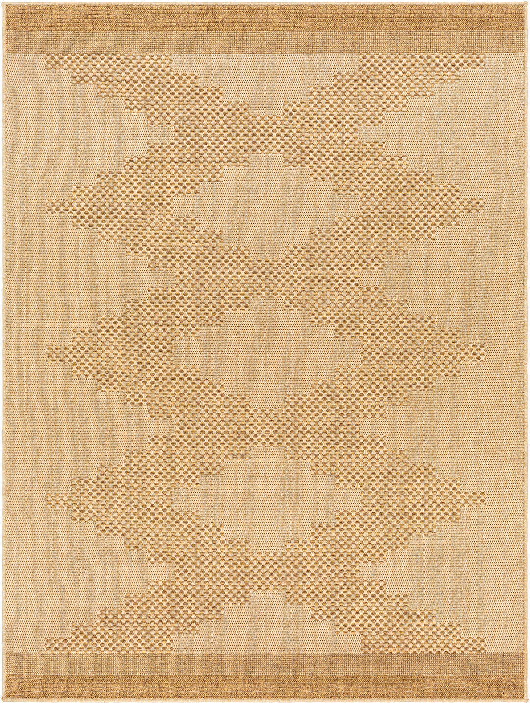 Beige area rug with a geometric pattern on a plain background

Colum Flatweave Faux Jute Rug
