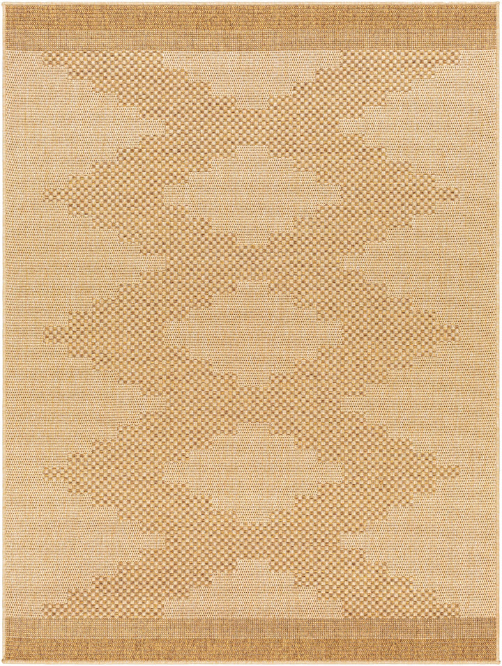 Beige area rug with a geometric pattern on a plain background

Colum Flatweave Faux Jute Rug