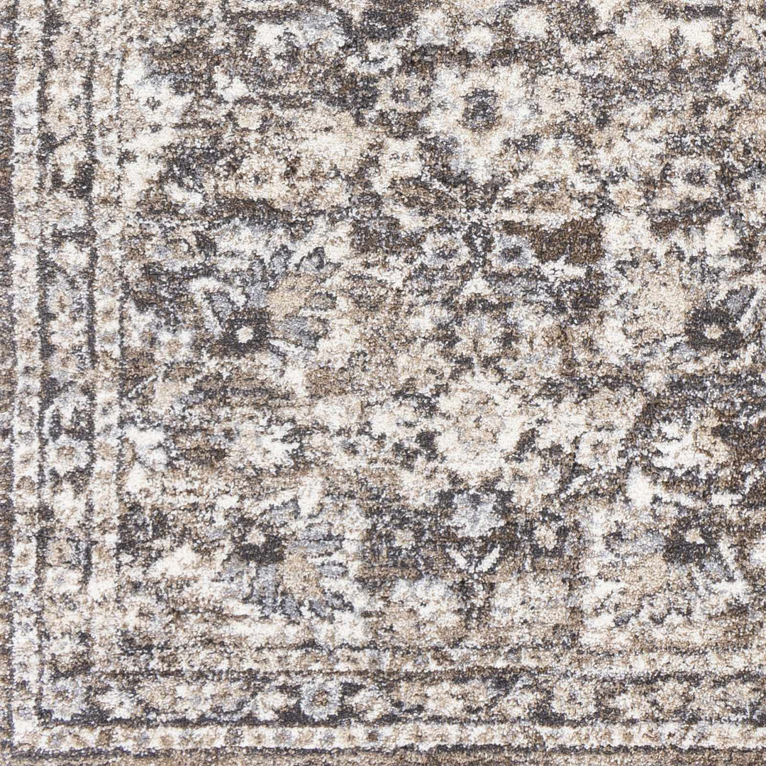 Talihina Brown Luxe Damask Rug