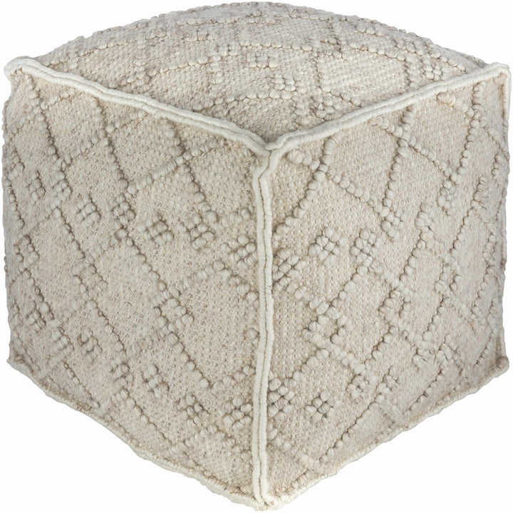Toronto Hand Woven Wool Pouf