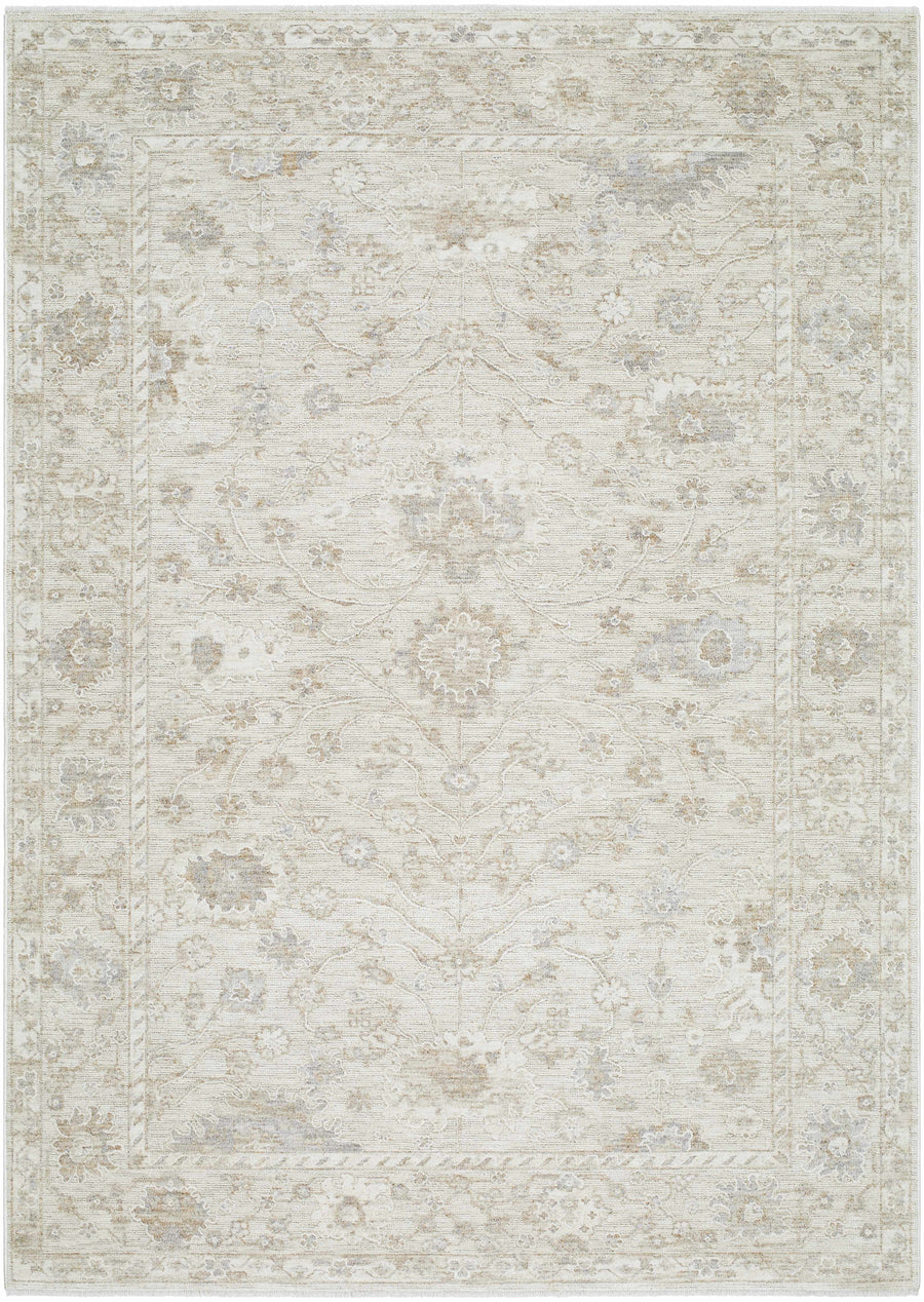 Patterned rug with a neutral color palette on a white background

Vaman Luxe Rug