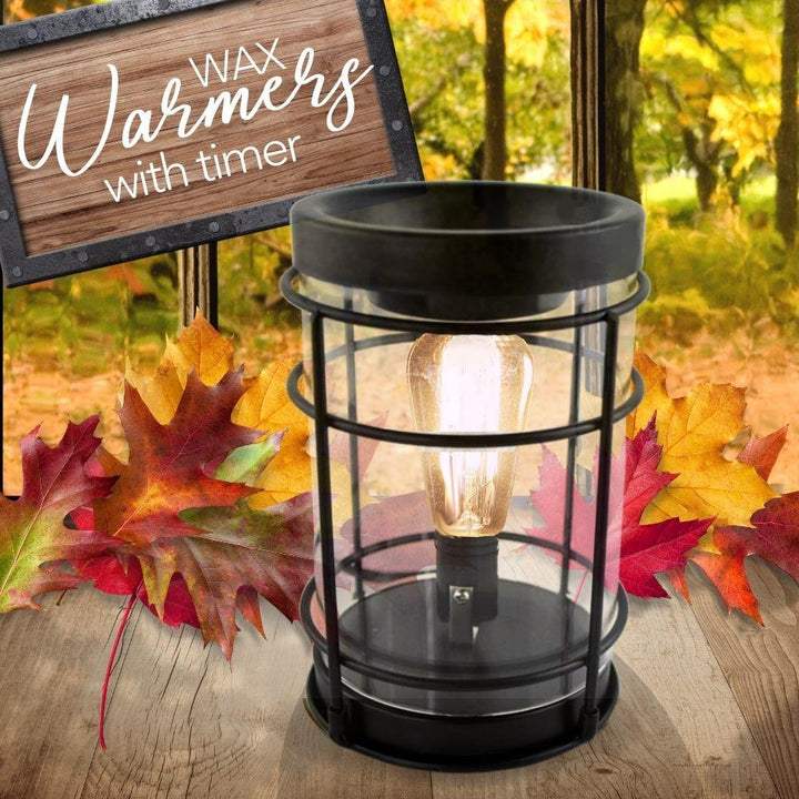 Wax Melt Warmer, W/ Safety Timer &amp; Edison Bulb (Collective)