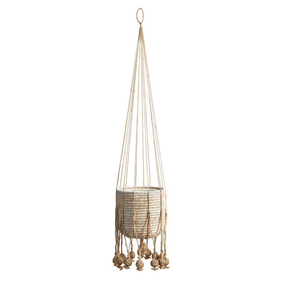 Gaia Jute Hanging Basket 11.75"