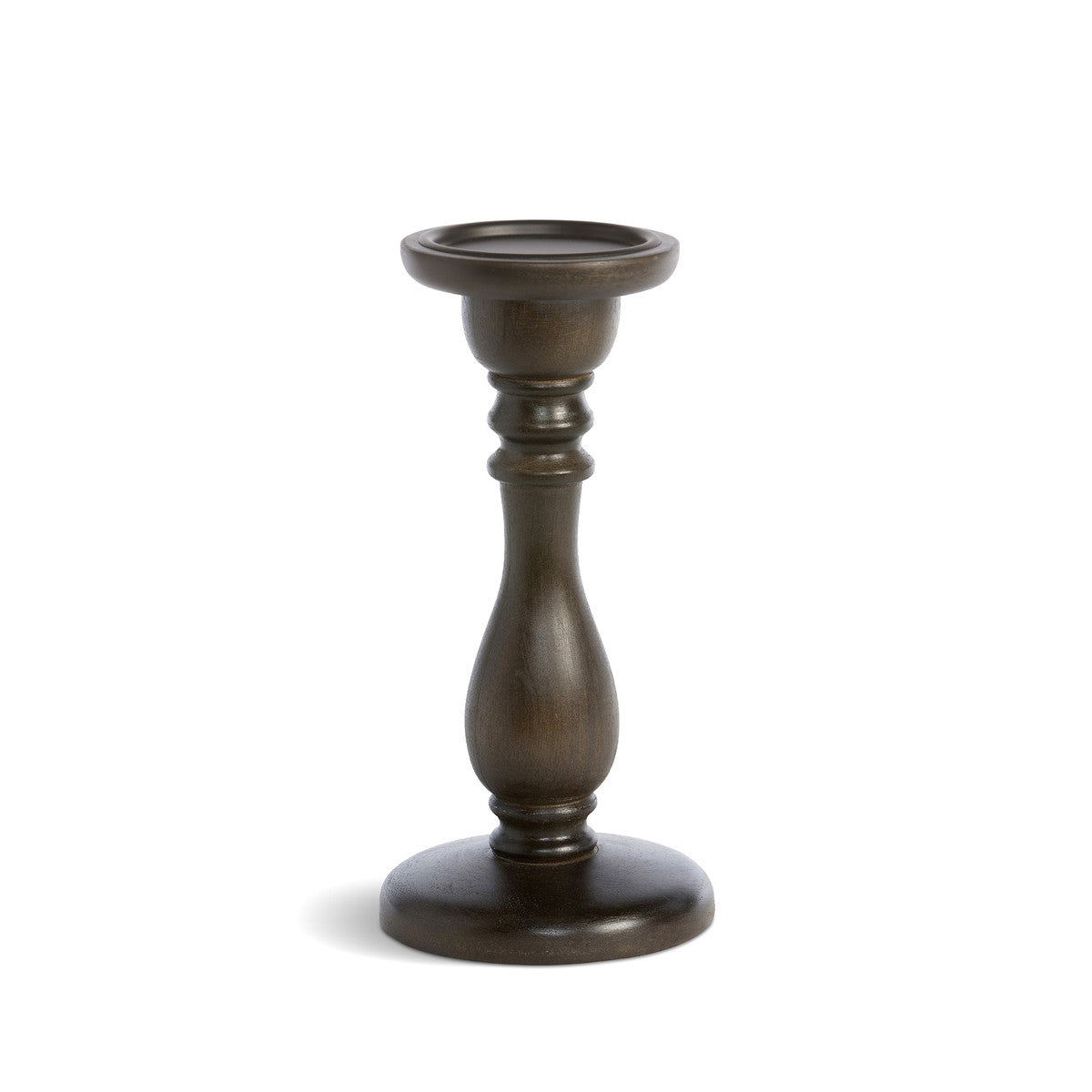 Turned Wood Pillar Holder Medium