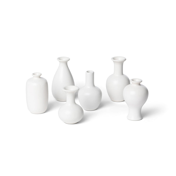 Petite Flower Vase Collection, Set of 6