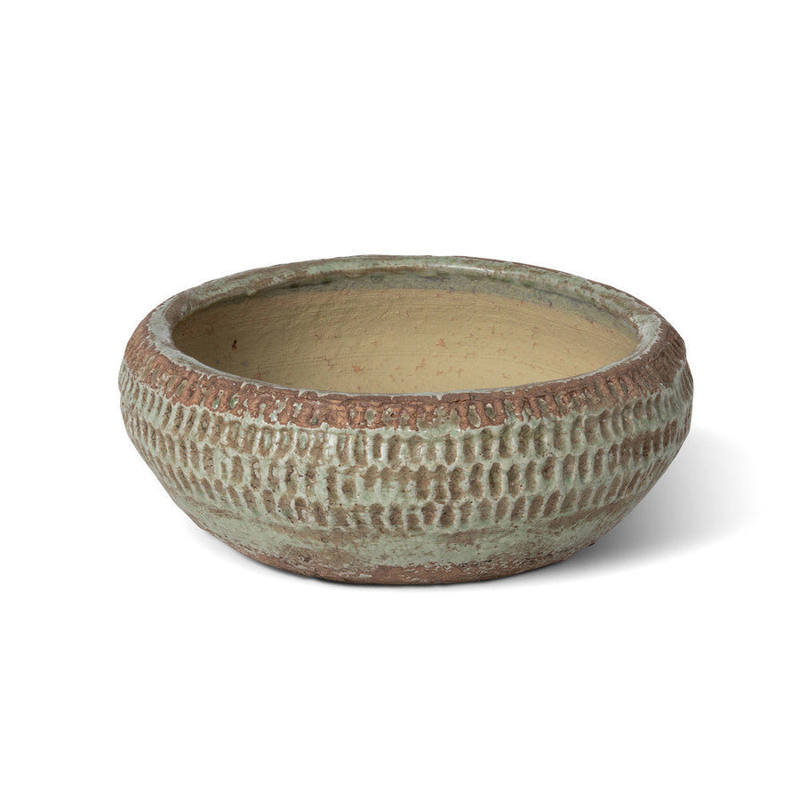 Yuma Pattern Low Ceramic Bowl, Large