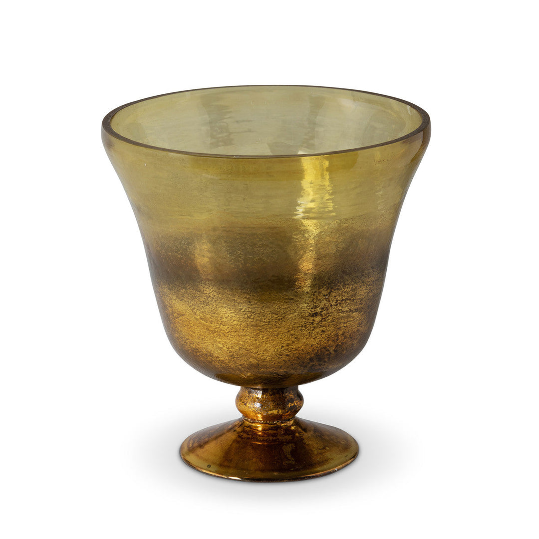 Greta Oxidised Glass Footed Urn