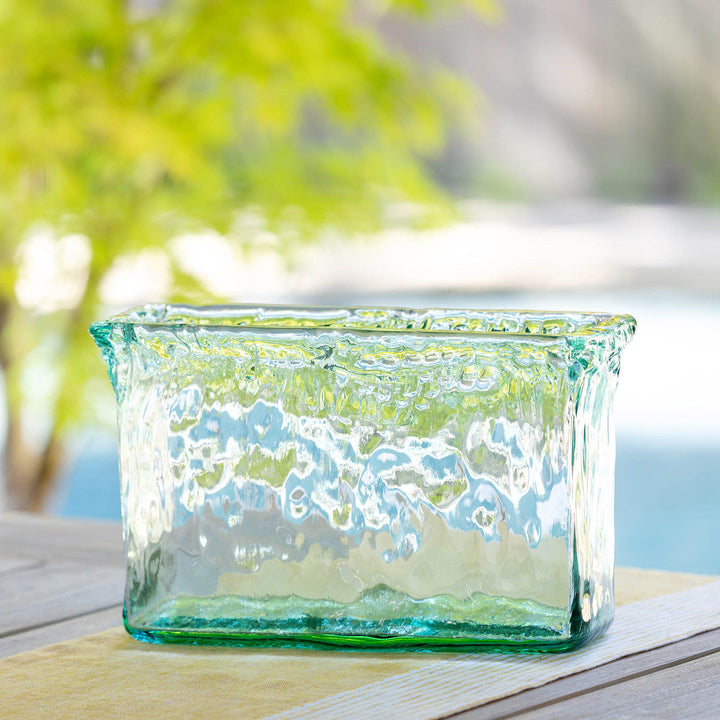 Oceana Organic Glass Rectangle Vase
