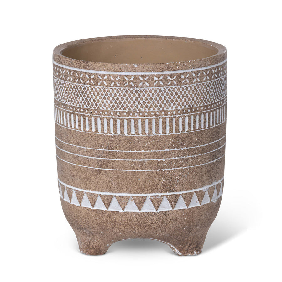 Yerma Footed Cement Pot, 8.5"