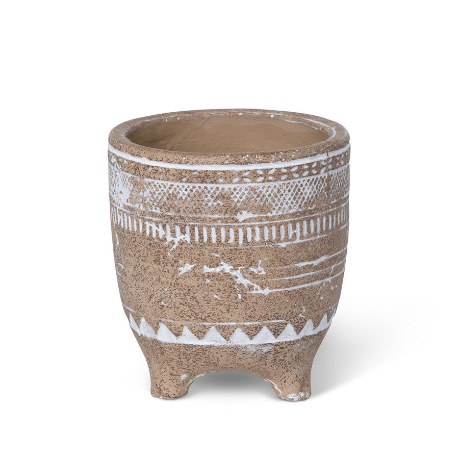 Yerma Footed Cement Pot, 5.5"