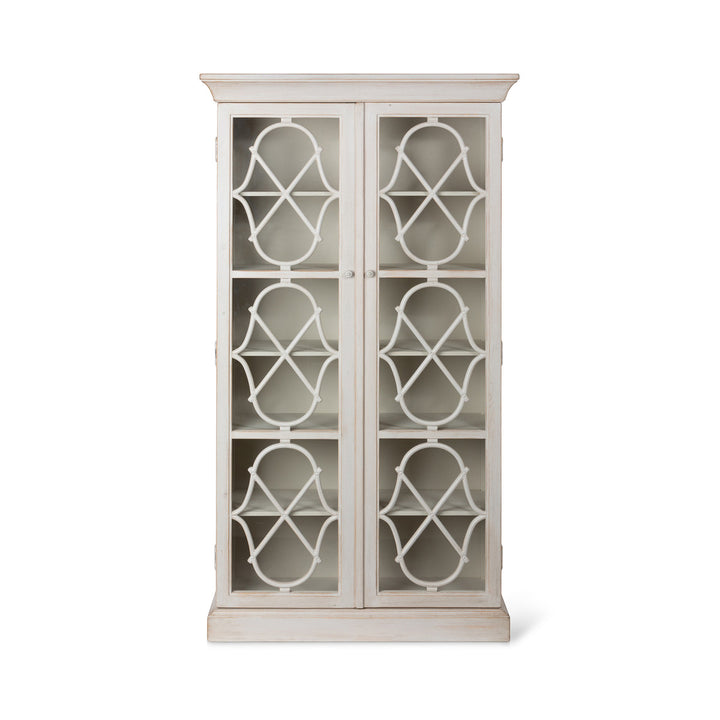 Adeline Wood Cabinet with Glass Doors