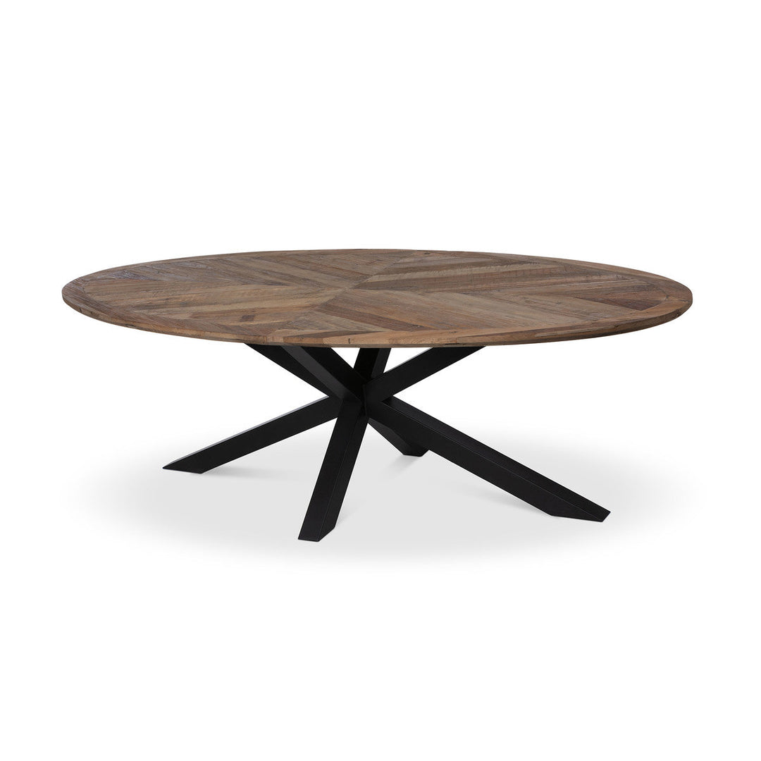 Nolan Crossed Leg Oval Dining Table