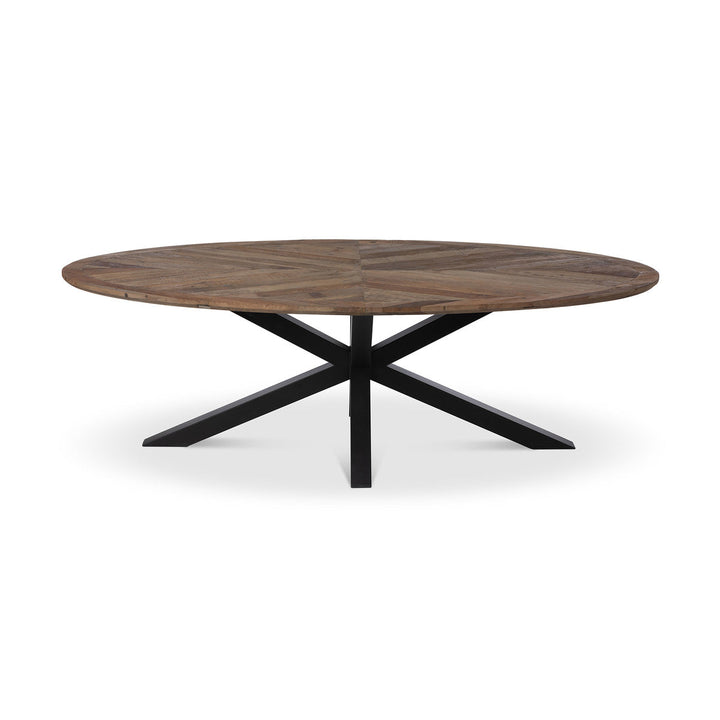 Nolan Crossed Leg Oval Dining Table