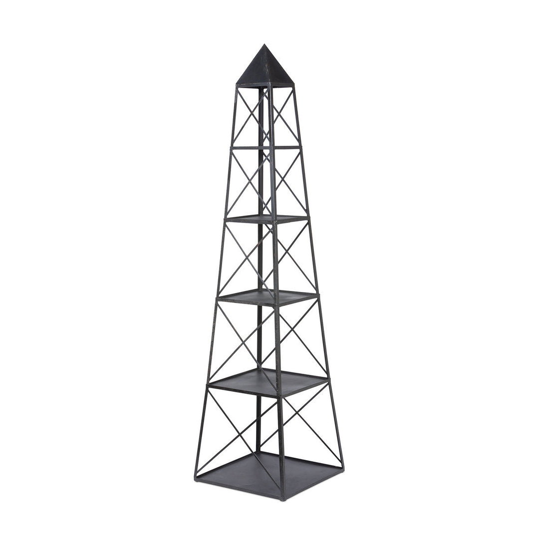 Stackable Antique Black Obelisk