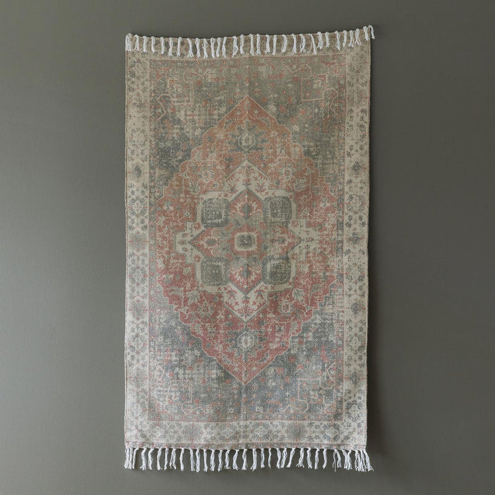 Cotton Printed Rug, Tamarind, 3' x 5'