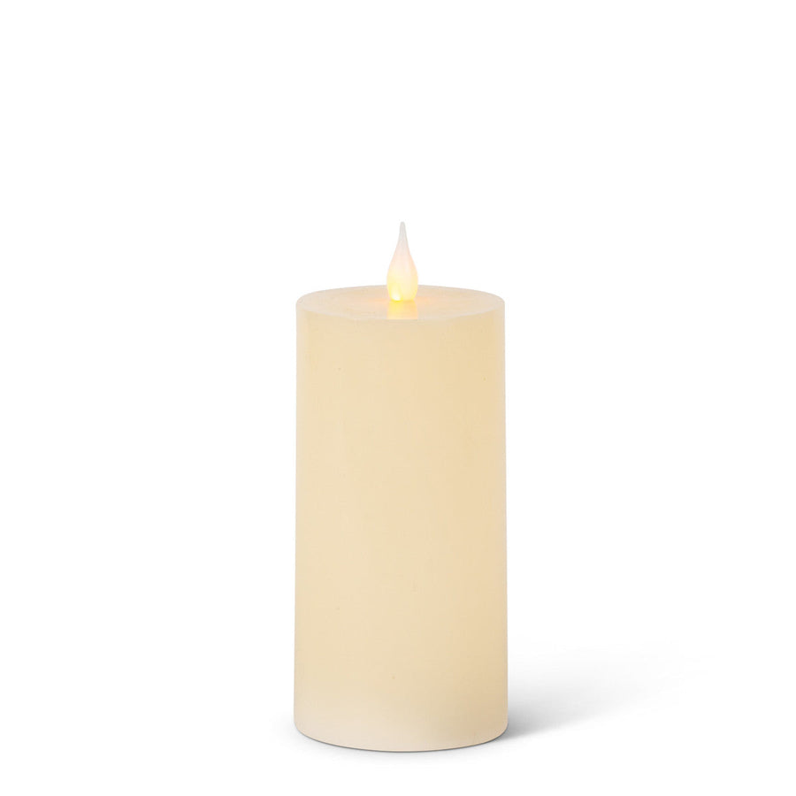 Flameless Wax Flat Top Pillar Candle, 3"x6"