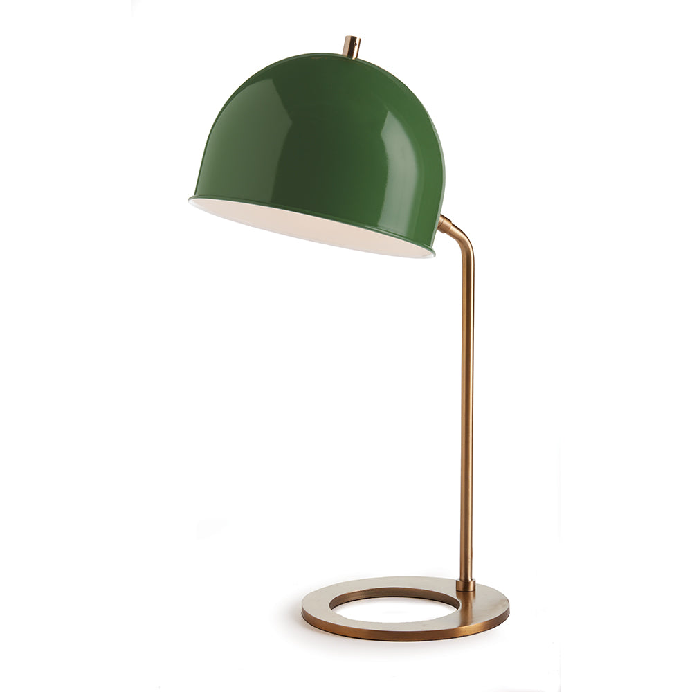 Clive Desk Lamp - Green and Brass