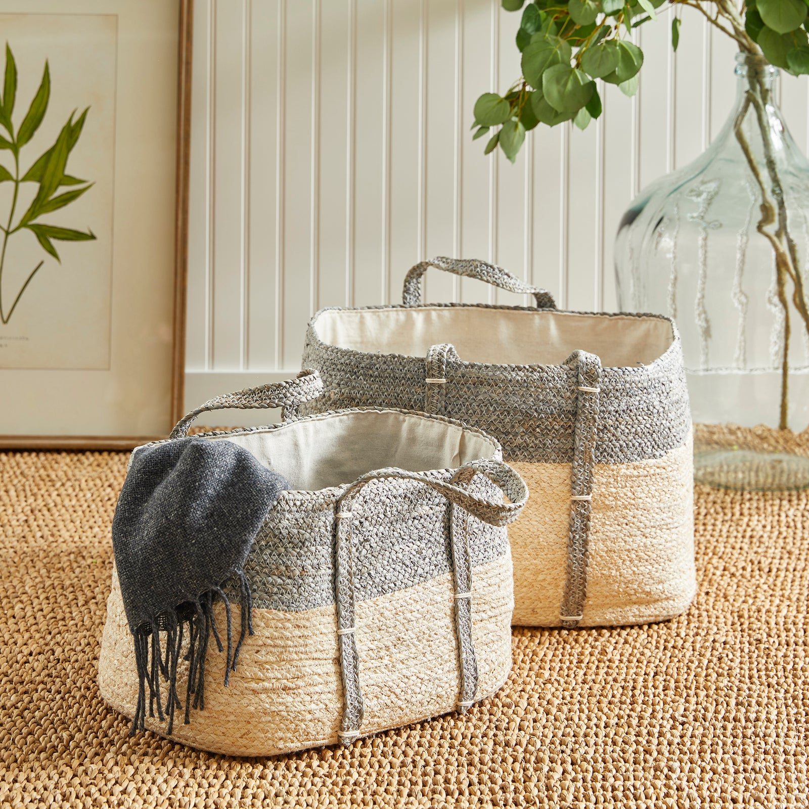Quinn Rectangular Baskets, Set Of 2