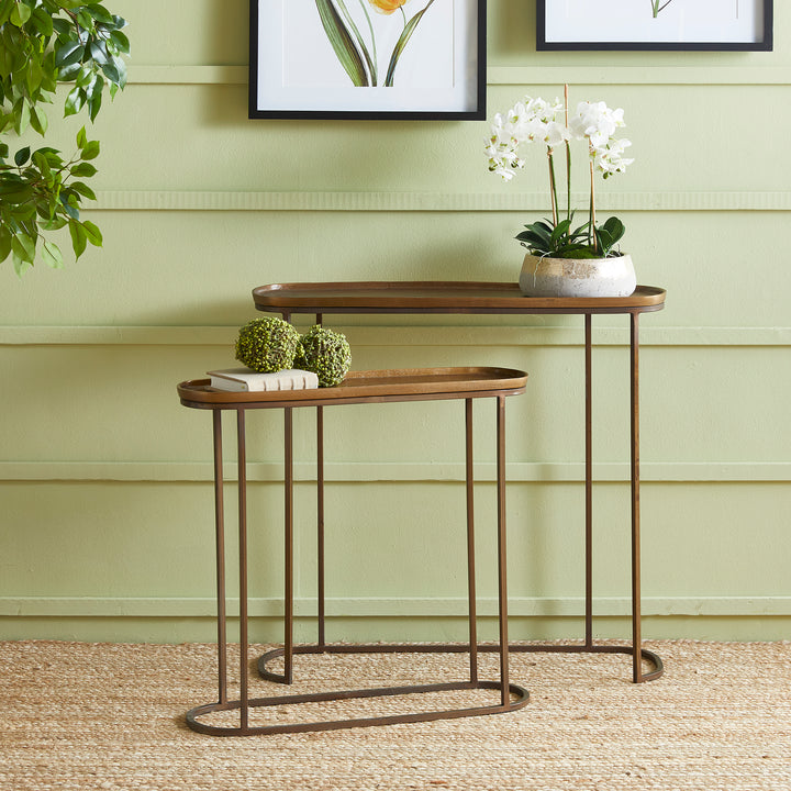ZIVA CONSOLE TABLES, SET OF 2