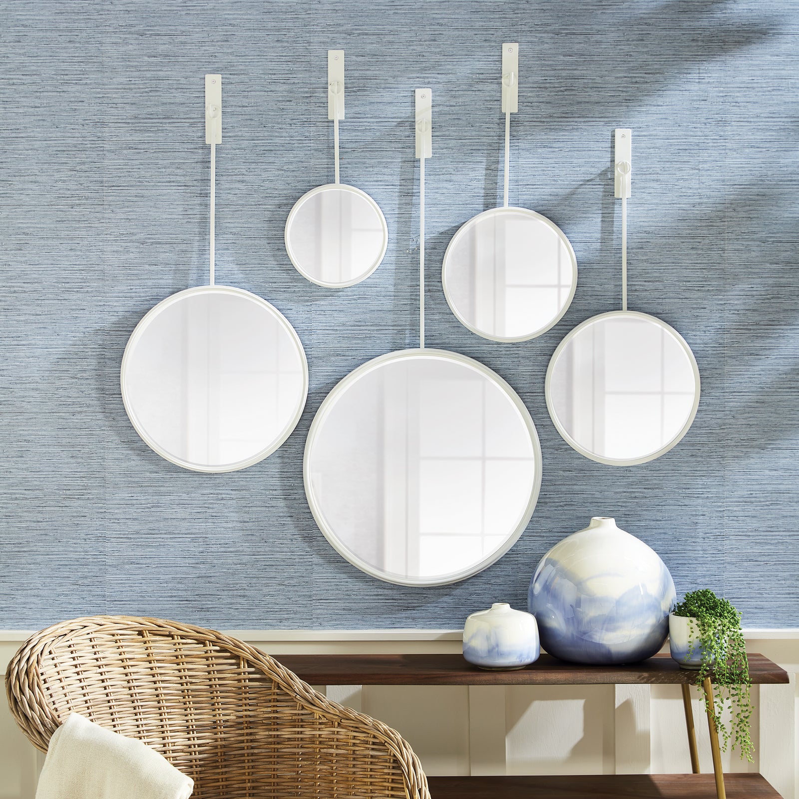 MAISON NOIR PENDULUM MIRRORS, SET OF 5